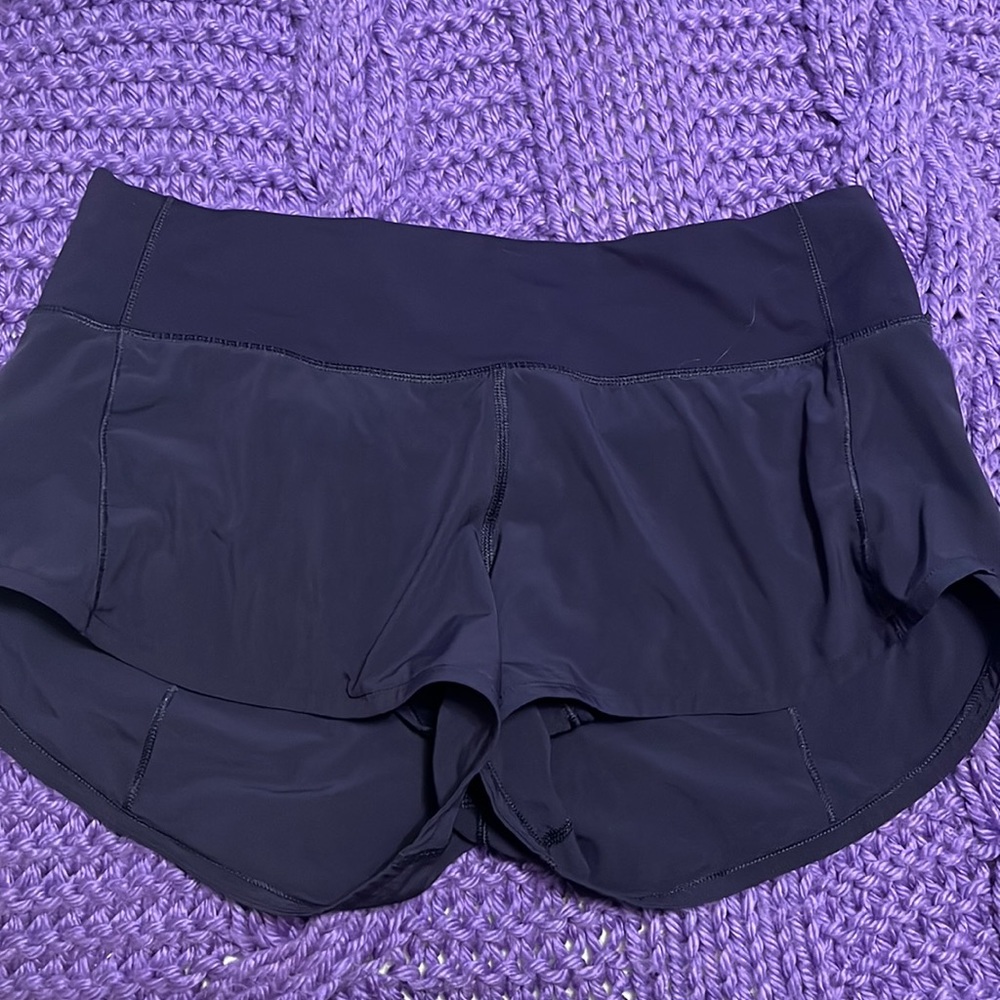 Purple speed up shorts